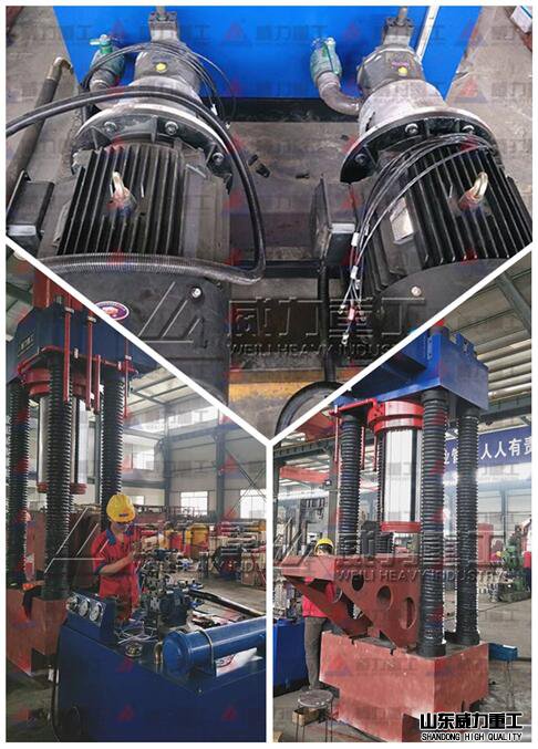 630噸四柱鐵屑壓塊機細節展示