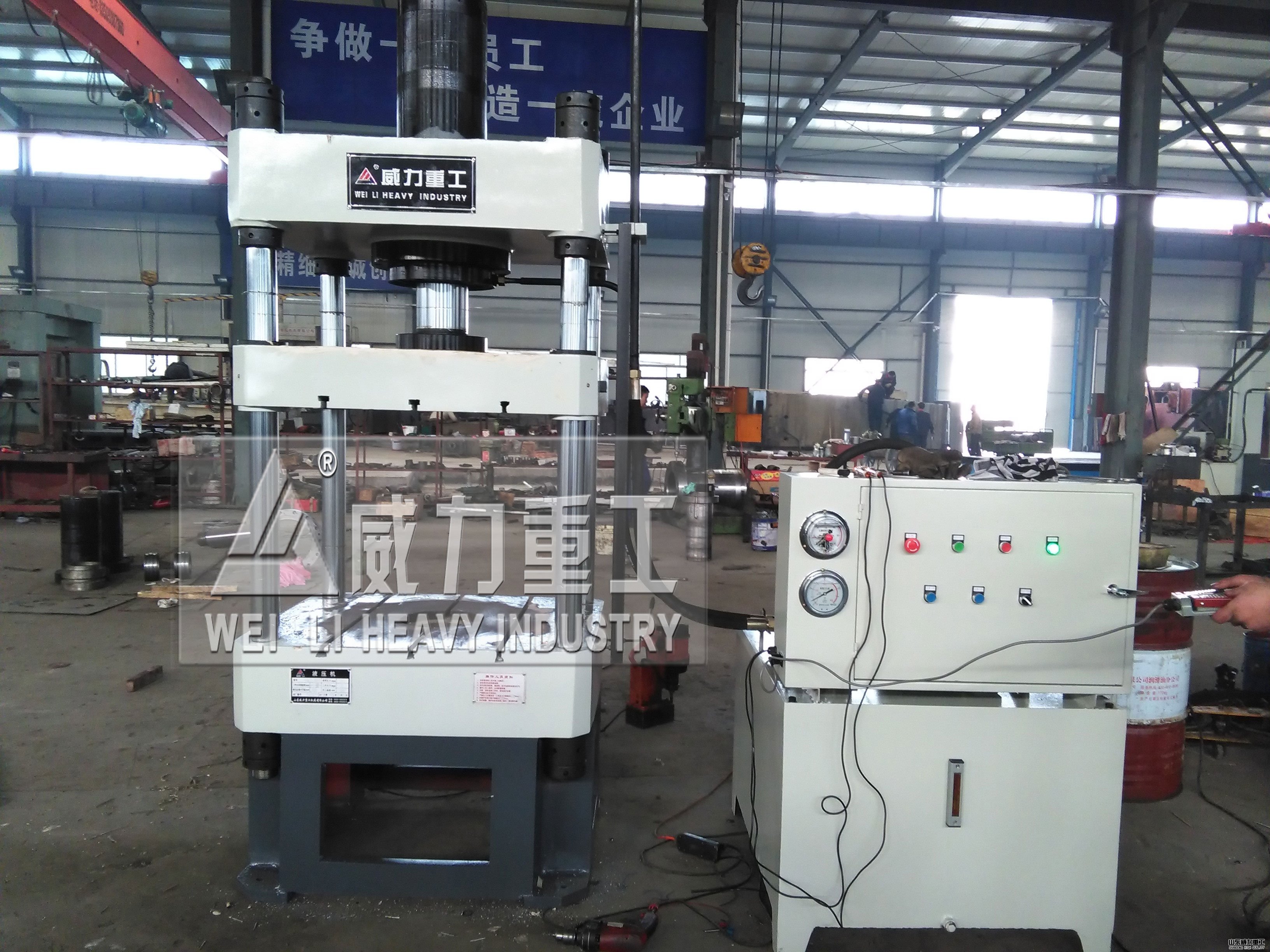 100T液壓開口800行程600工作臺(tái)800X800