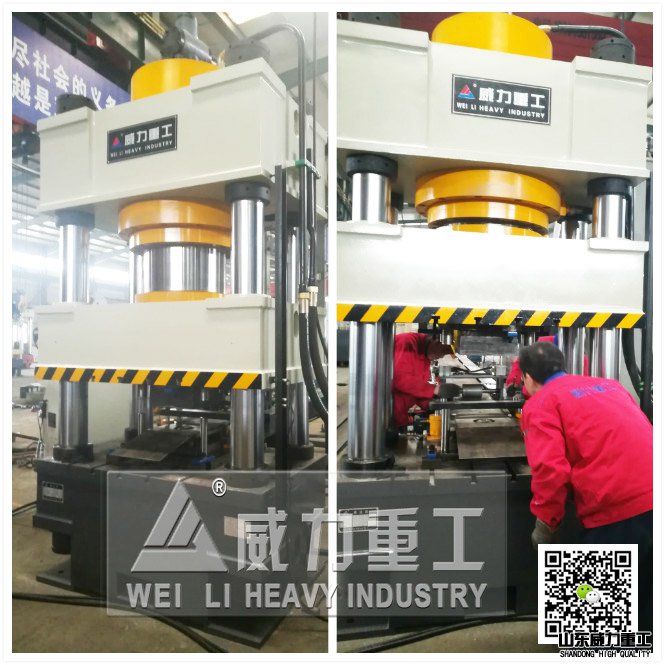 錨桿托盤液壓機630噸車間試機